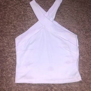 White crop top